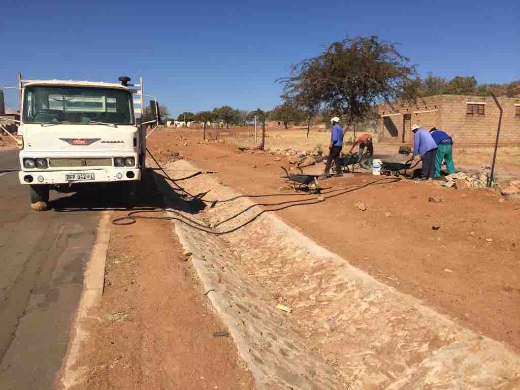 Road construction project